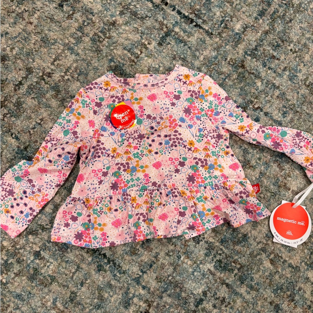 Magnetic Me Colorful Floral Baby Top